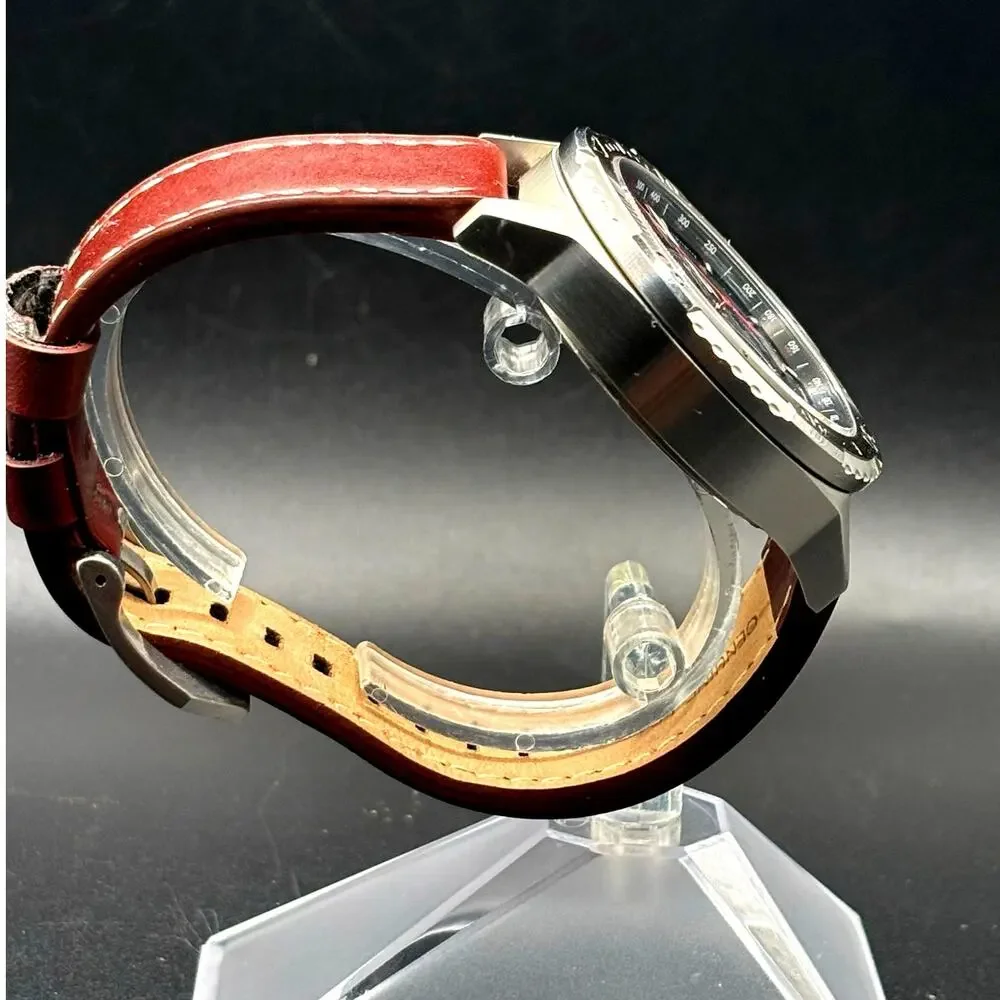 Zentler Freres Rodan ZF-15067 Swiss Chronograph Sapphire Leather 45mm Watch